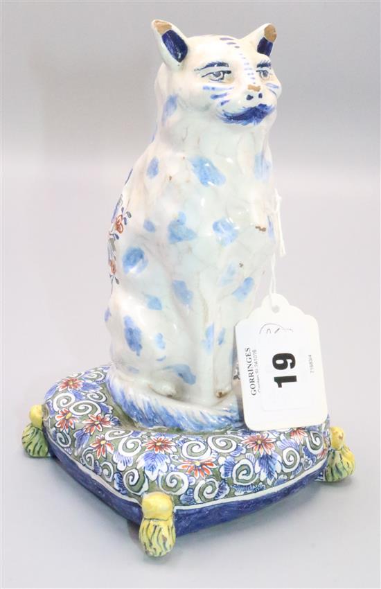 Faience cat(-)